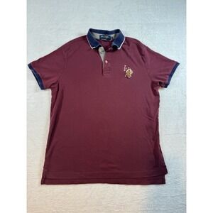 US POLO ASSN shirt POLO, Mens, LUXURY FEEL, Embroidery, Short Sleeve, Size Med